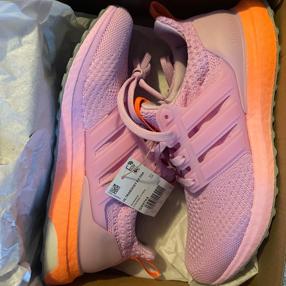 Adidas Pink and Orange Sneakers